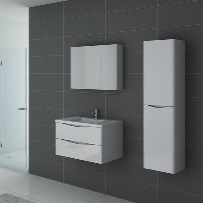 Meuble De Salle De Bain Trevise 800 Blanc Leroy Merlin