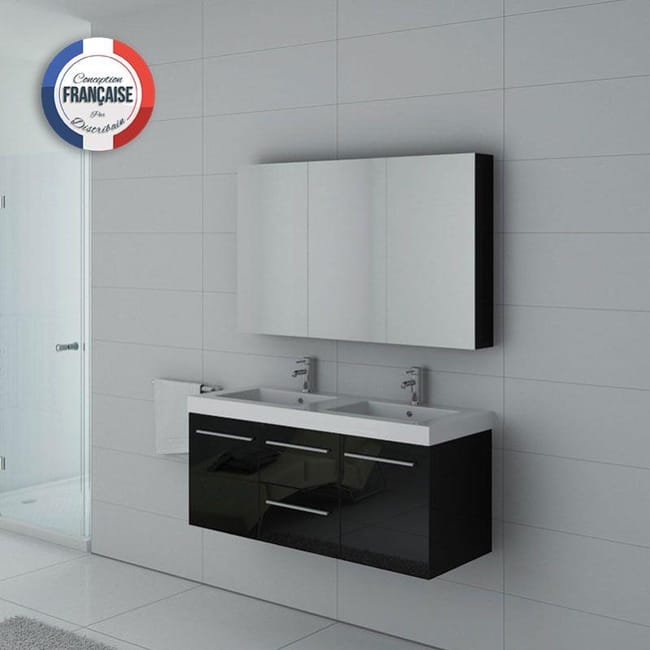 Meuble De Salle De Bain Palerme Noir Leroy Merlin