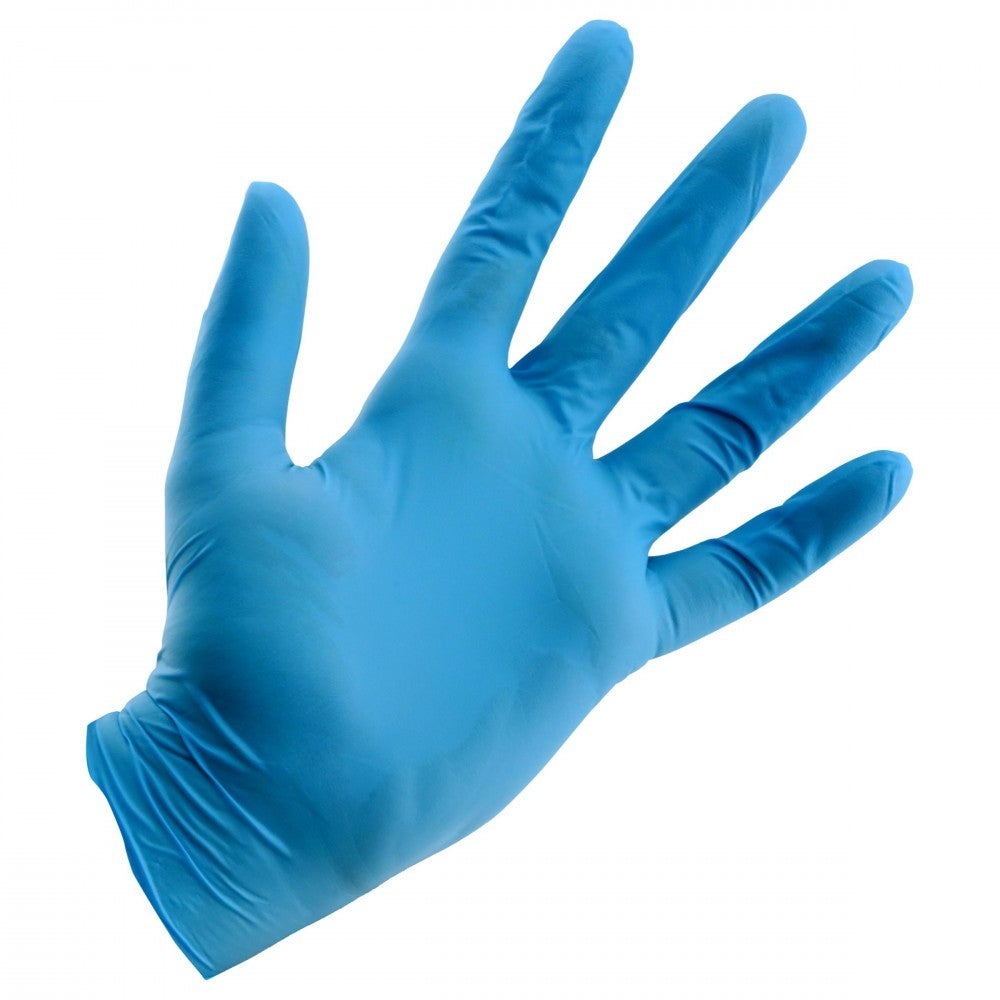 Guanti in nitrile blu L 10 unità