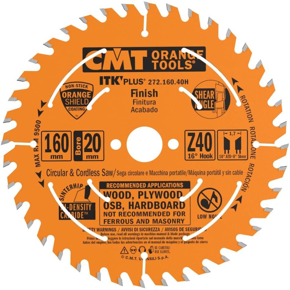 CMT Orange Tools 271.140.24H Lame Circulaire Ultra ITK HW 140x20 Z24 ATB+S