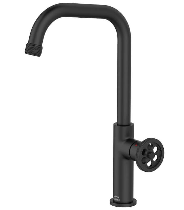 Rubinetto Da Cucina Vintage A Parete Girevole A 360°, Classico Rubinetto Da Cucina A Parete In Ottone Doppio Leva Calda E Fredda Rinforzata Alta 87458302