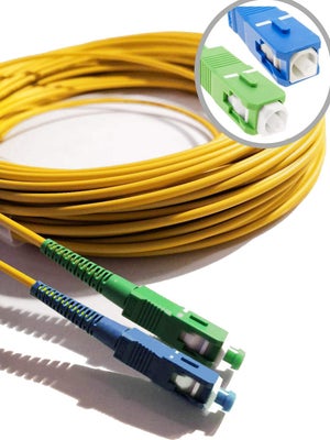 Maclean - Câble fibre optique SC/ APC vers SC/ APC patch cable 10m