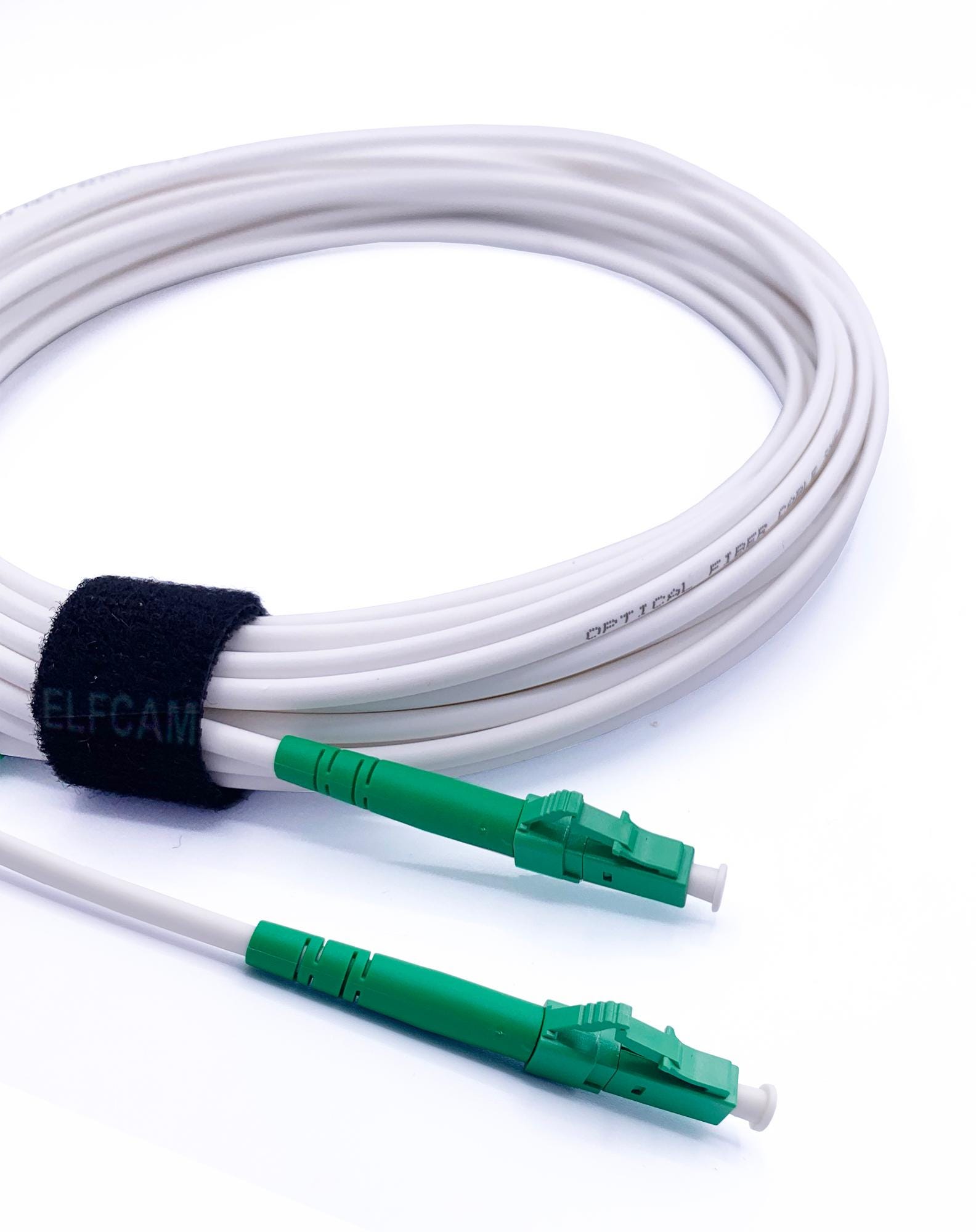 Elfcam® - Cable a Fibre Optique LC/APC a LC/APC Monomode Simplex, 9 ...