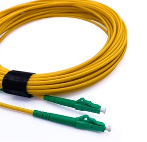 Nanocable Câble Fibre Optique SC/APC vers SC/APC Monomode Simplex LSZH 60m  Jaune