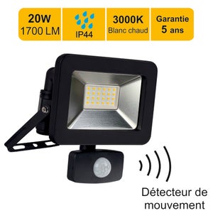 Projecteur extérieur LED avec détecteur de mouvement à 18,78€