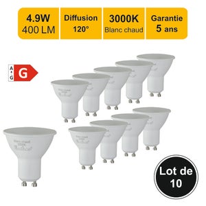 ACHETER GU10 LED COB - 9W -24° - Céramique 5 Ans Garantie Opciones