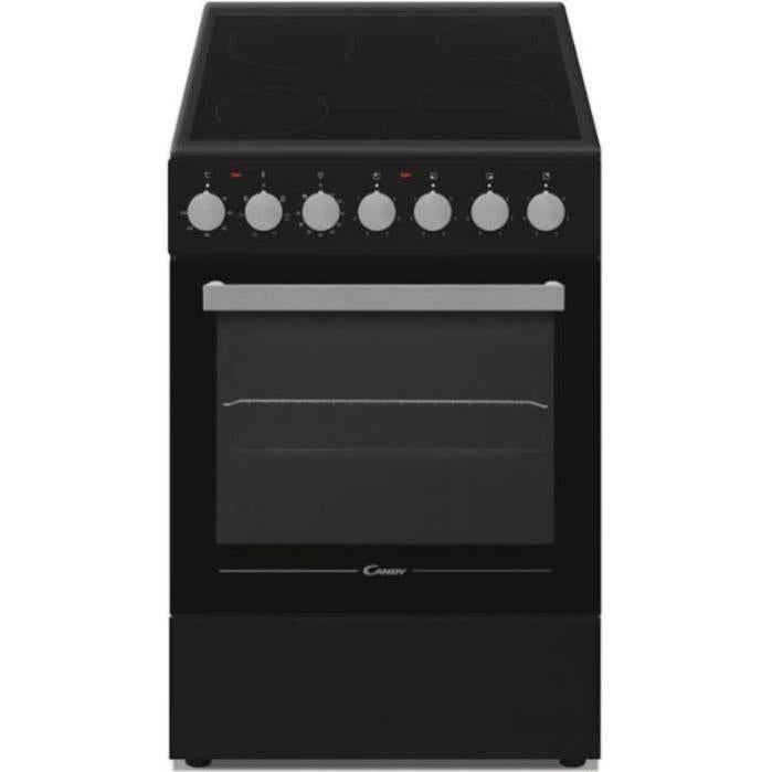 CANDY - CCVM513NB / E - Cucina in vetroceramica - 4 fuochi - Forno elettrico  - 43L - A - Nero | Leroy Merlin