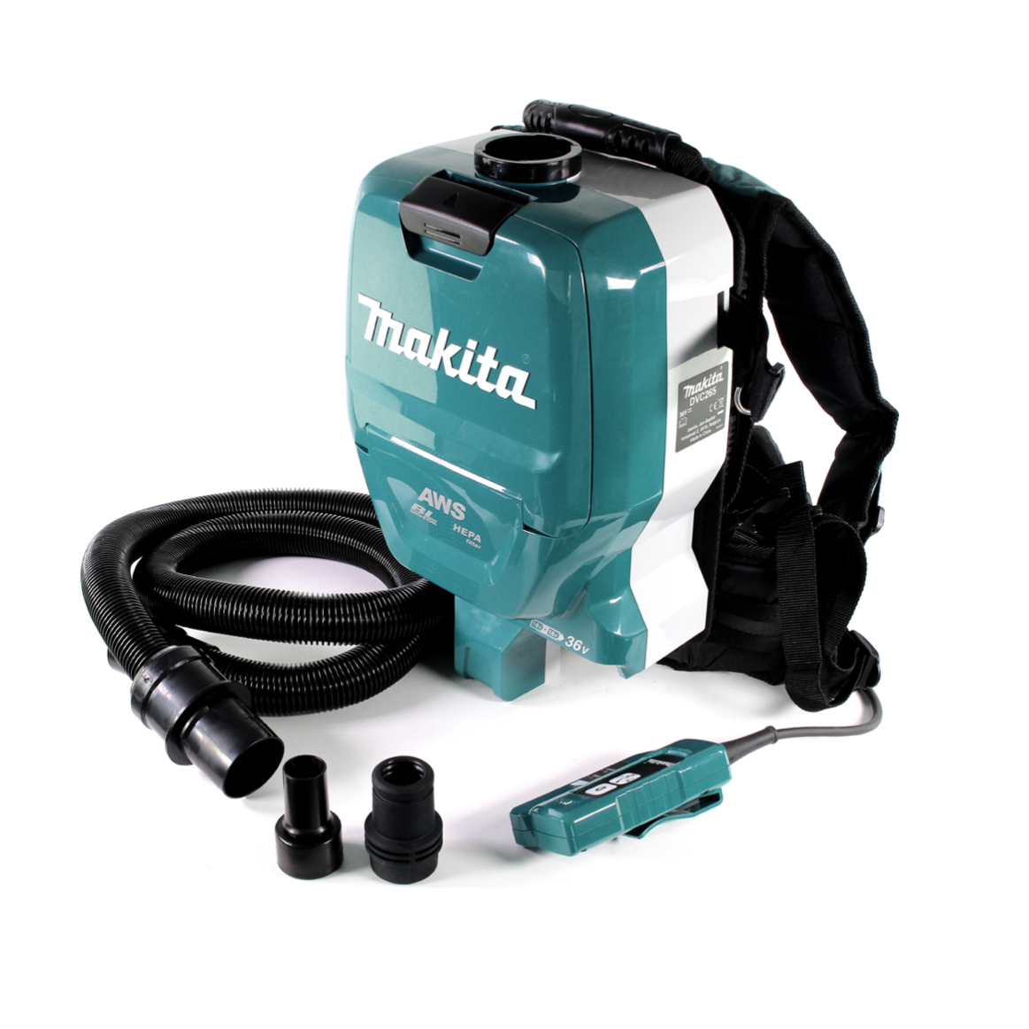 Makita DVC 265 ZXU Aspiratore a zaino a batteria 36V (2x18V) Brushless -  senza batteria, senza caricabatterie | Leroy Merlin