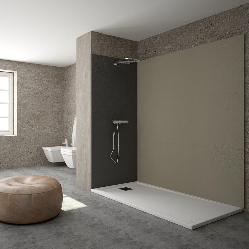 Receveur De Douche Extra Plat Solid Surface Blanc Extraligt