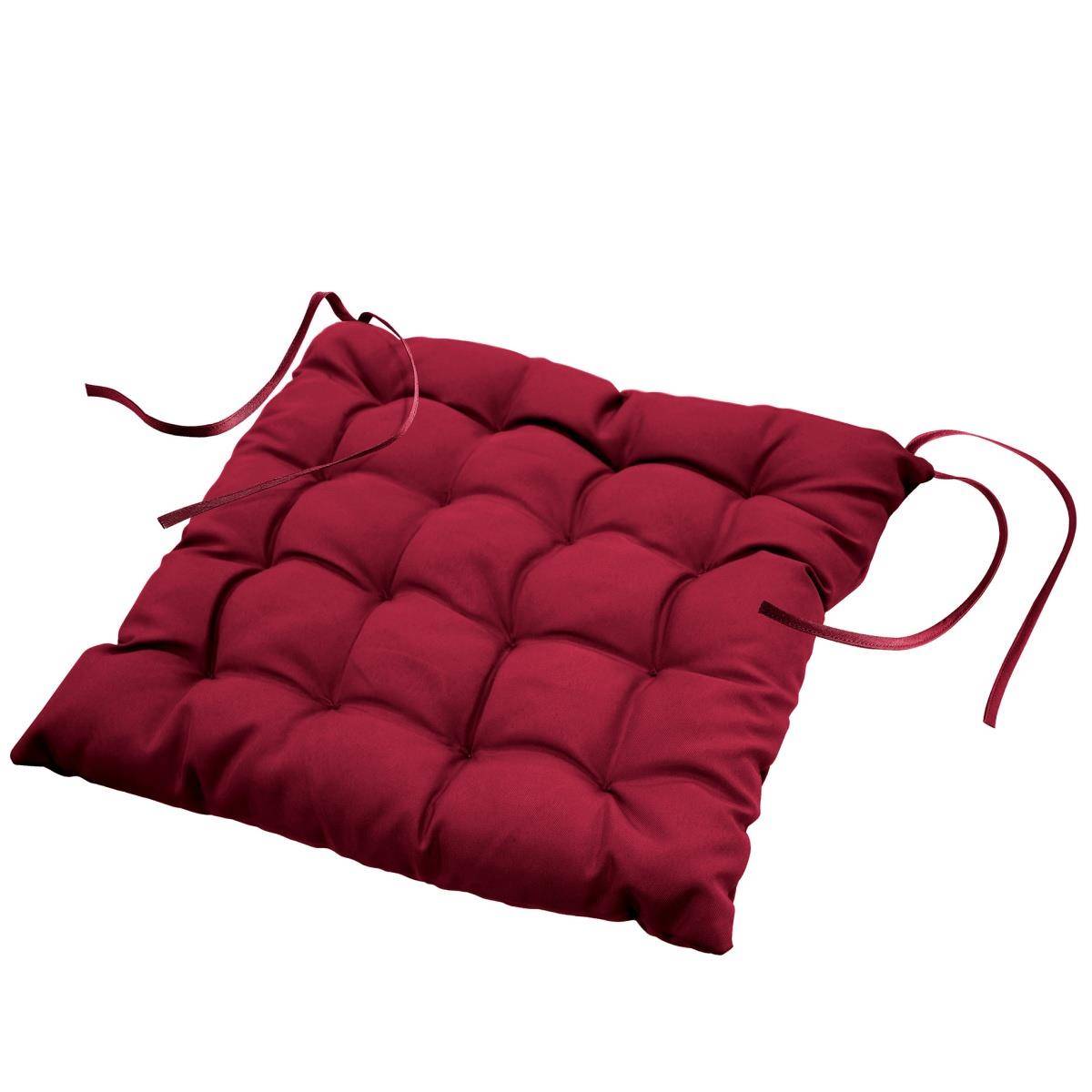 NOC25 Housse de coussin pour coussin de chaise 40x40 cm Rouge