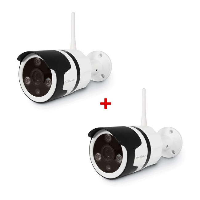 مستأجر ارفع مخصص  Caméra De Surveillance Extérieure Avidsen Ip Wifi 720 P - Lot De 2 | Leroy  Merlin