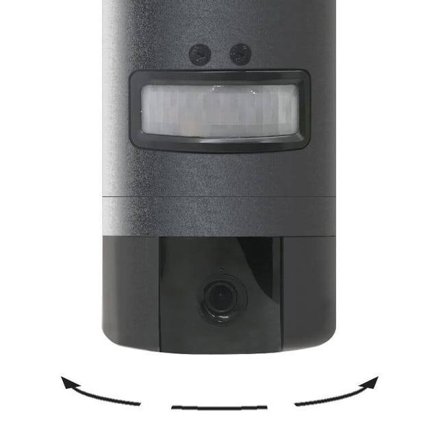 Caméra extérieure connectée, rotative et motorisée avec éclairage intégrée,  Thomson, Rheita 100, 512511 - Lot de 4 caméras Rheita 100