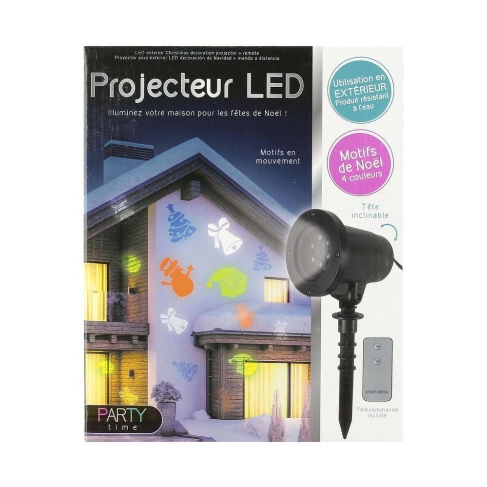 Projecteur extérieur LED avec télécommande déco de noel