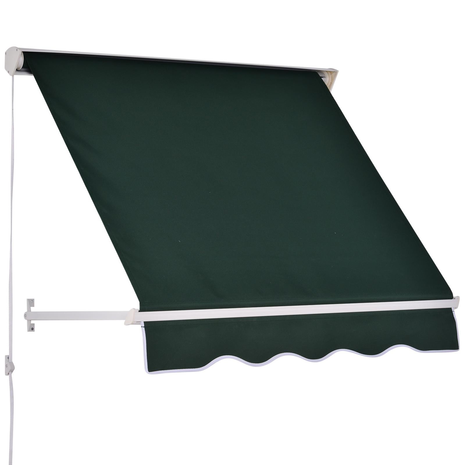 Store Banne Manuel 70l X 120l Cm Vert Leroy Merlin