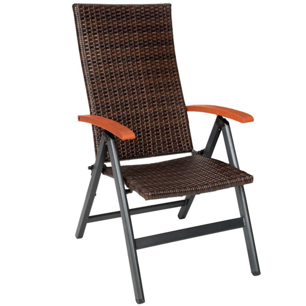 Fauteuil De Jardin Meuble Pliable Marron 2208159 Leroy Merlin