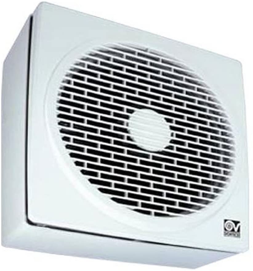 Vortice Aspiratore Elicoidale Ventilatore Punto Filo per ricambio aria  bagno con valvola anti ritorno 220/240 V 50 Hz (11123 (Diametro Nominale