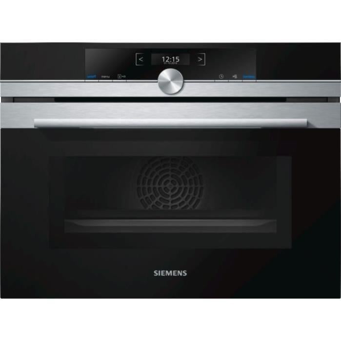SIEMENS CM633GBS1 - Forno a microonde da incasso - 45 L - 6 modalità di  cottura - Acciaio inossidabile | Leroy Merlin