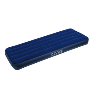 Matelas gonflable Intex - Pillow Rest Classic - 2 personnes - 152x203x25 cm  (LxLxH) - Bleu - Motopompe intégrée