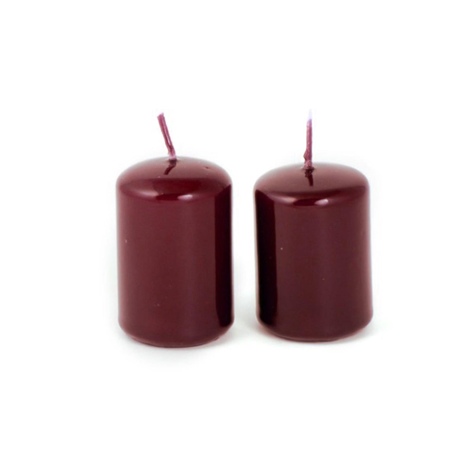 50 Candele Da Tavola Bordeaux Sovie CANDLES, Punta Gastronomia, Altezza 24 Cm, Durata 7 Ore