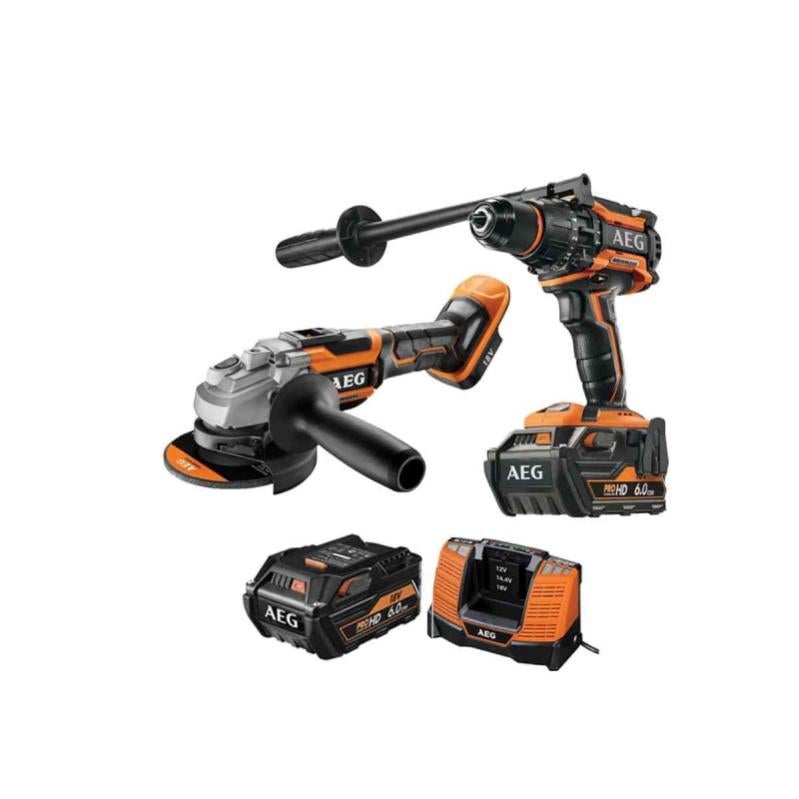 Meuleuse sans fil 18V Diam.125 mm + 2 batteries 5Ah BEWS18-125BL LI