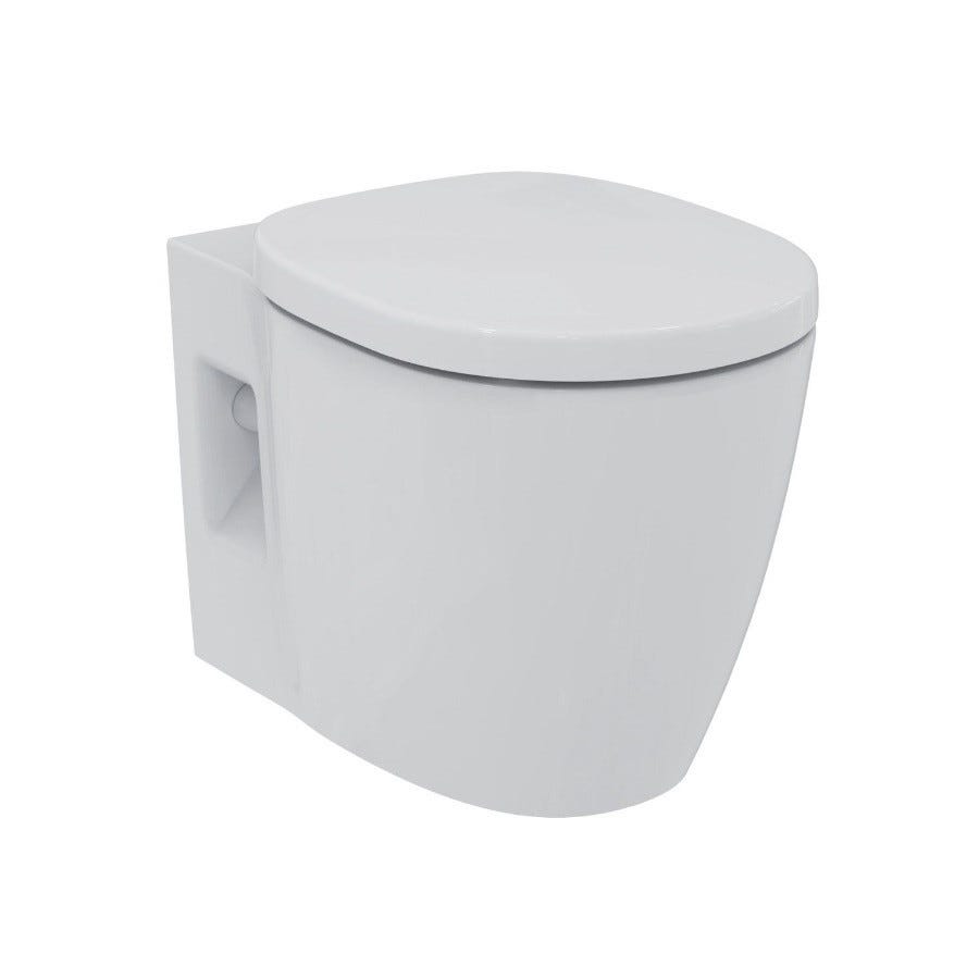 WC suspendu Berlino Compact Rimless 48 cm économie d'eau blanc -  Iperceramica