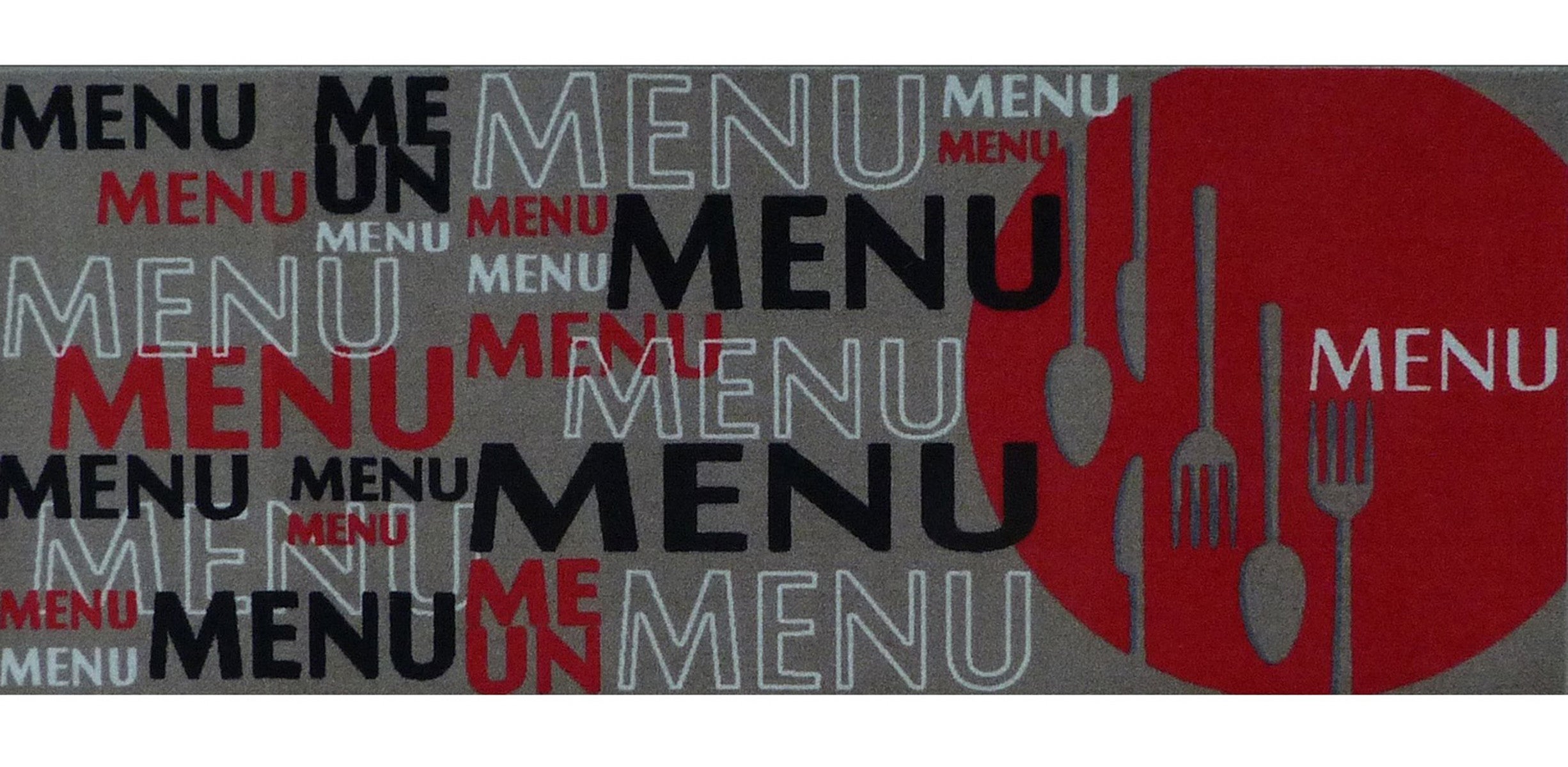 PEGANE Tapis de Cuisine en Polyamide Cuisine Rouge Dim 50 x 120 cm