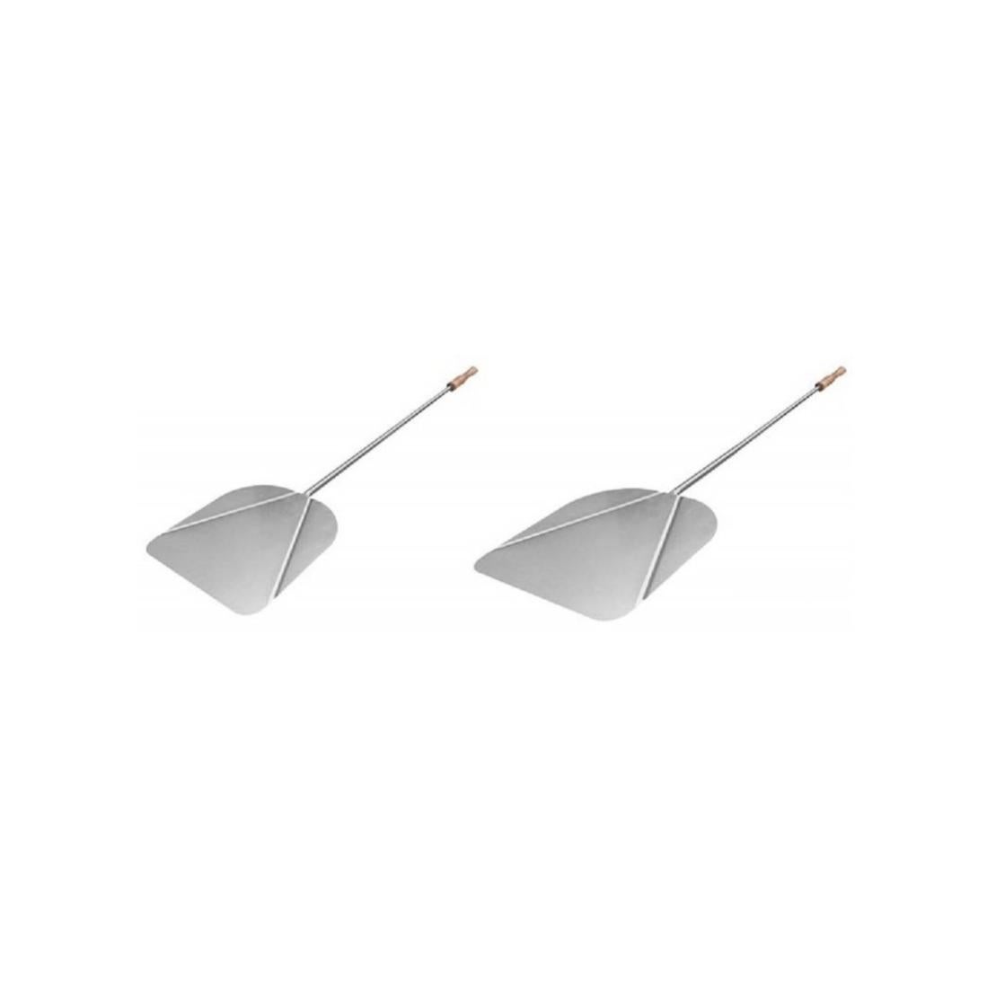 Pala in acciaio inox cm.29x33 con manico per forno e barbecue | Leroy Merlin