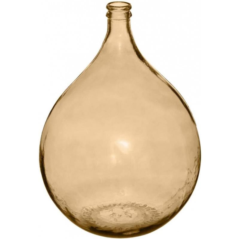 Vase dame Jeanne en verre recyclé Rose D 40 x H 56 cm Leroy Merlin