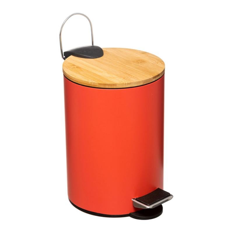 Cubo Basura Baño Rojo 3L Colección 'Colors' [E3-01885] | Leroy