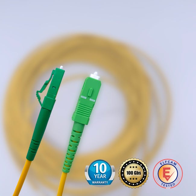 Cordon fibre optique Simplex SC APC/APC 3,0m - Connectique réseau