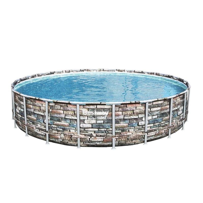 Bestway 56889 Power Steel Piscina Sobre Tierra De Jardín