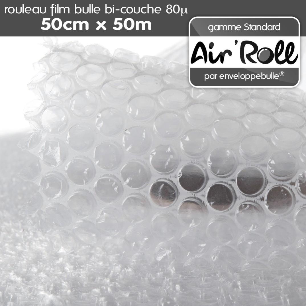 1 Rouleau de film bulle d'air largeur 50 cm x longueur 50 mètres - gamme Air'Roll STANDARD - 5