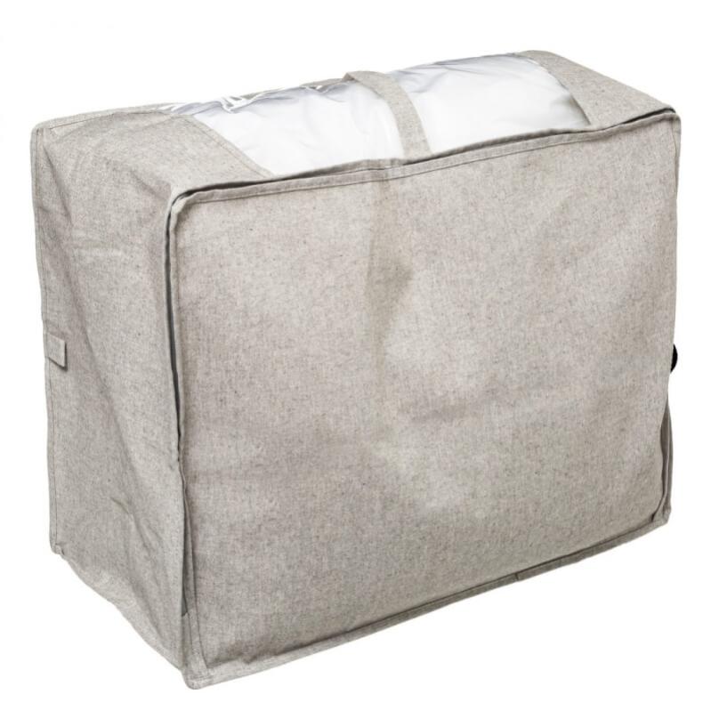 Whitmor Borsa Porta Abiti con Cerniera, in Lino Naturale, Grande Whitmor Borsa Porta Abiti con Cerniera, in Lino Naturale, Grande