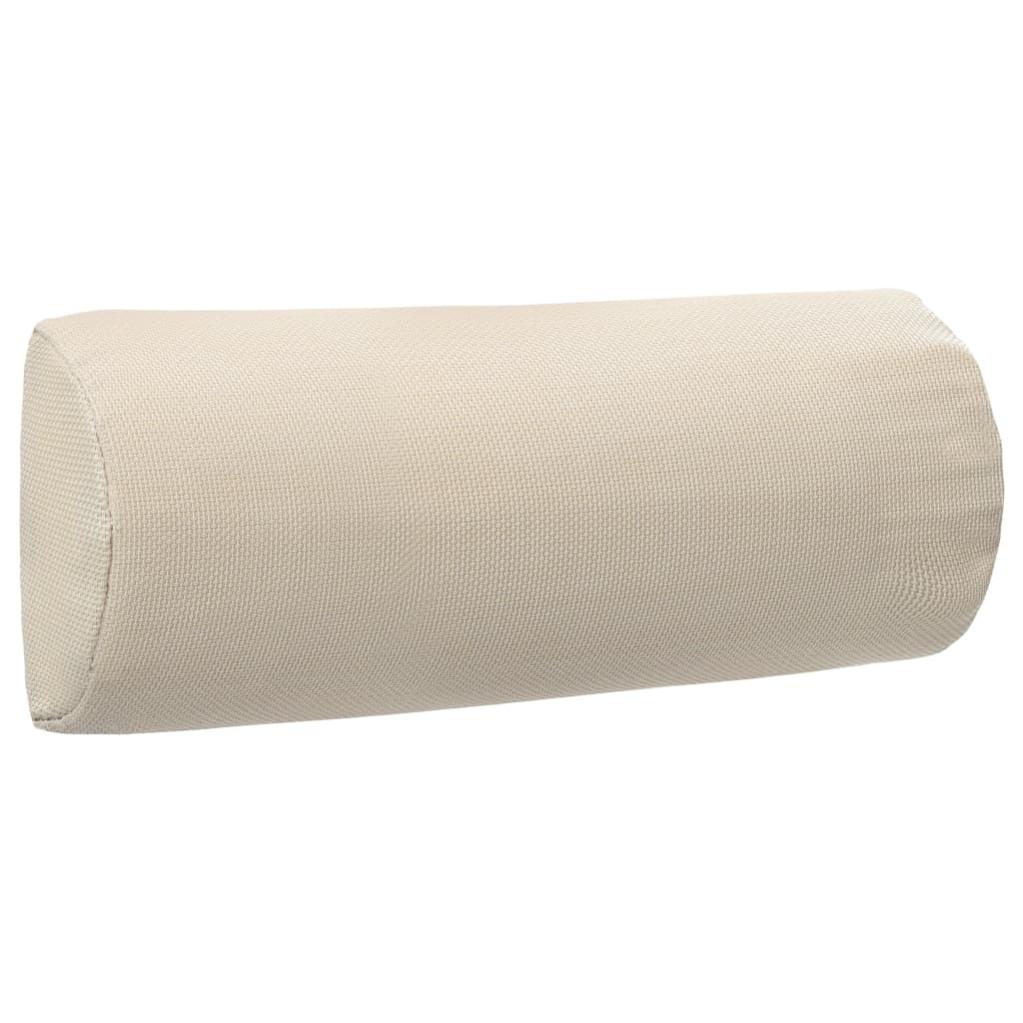 vidaXL Cuscino per sdraio in tessuto color crema, 200 x 70 x 4 cm