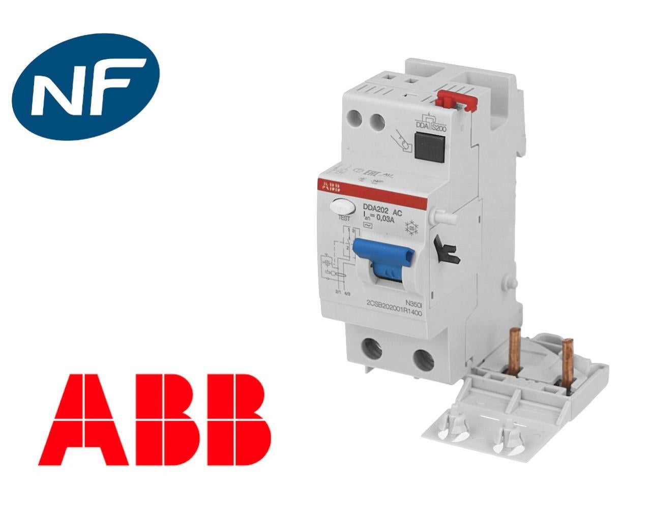 Bloc différentiel bipolaire 40A / 30mA ABB