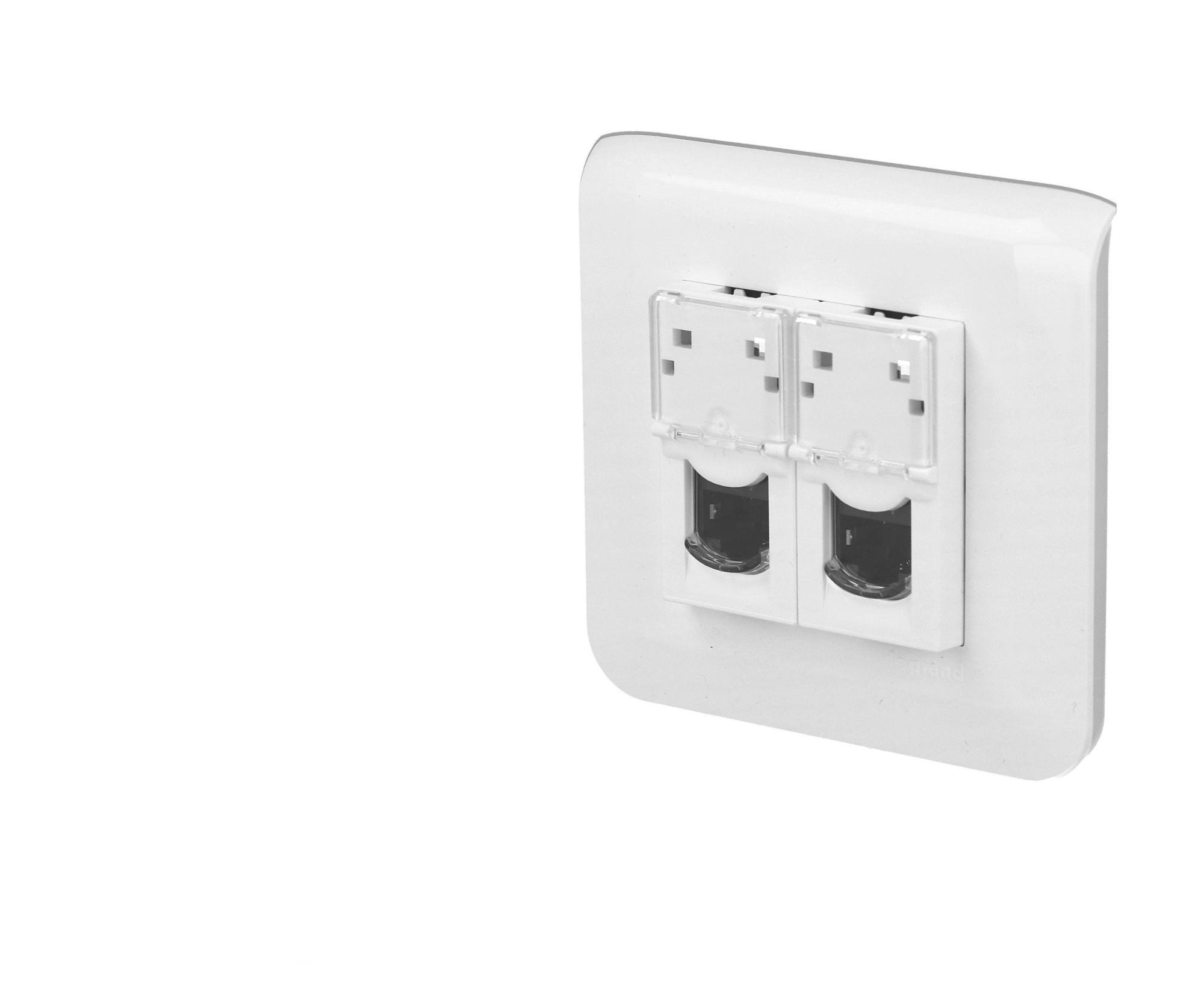 Prise Rj45 Cat6 Double Legrand Mosaic™ Complète | Tecnomat / ex Bricoman