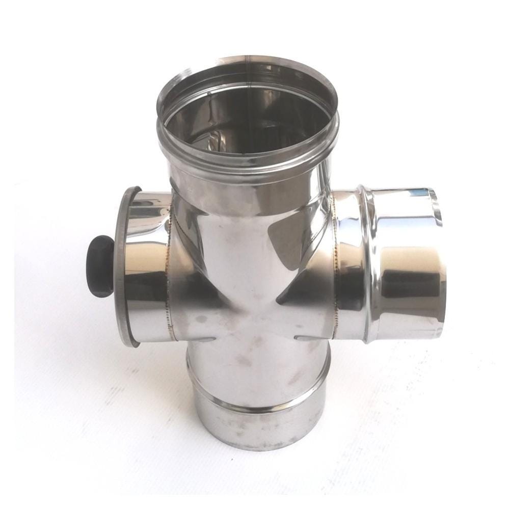 Croce Da Parete In Acciaio Inox Artigianale - 19 X 12,5 Cm, Design Essenziale E Moderno