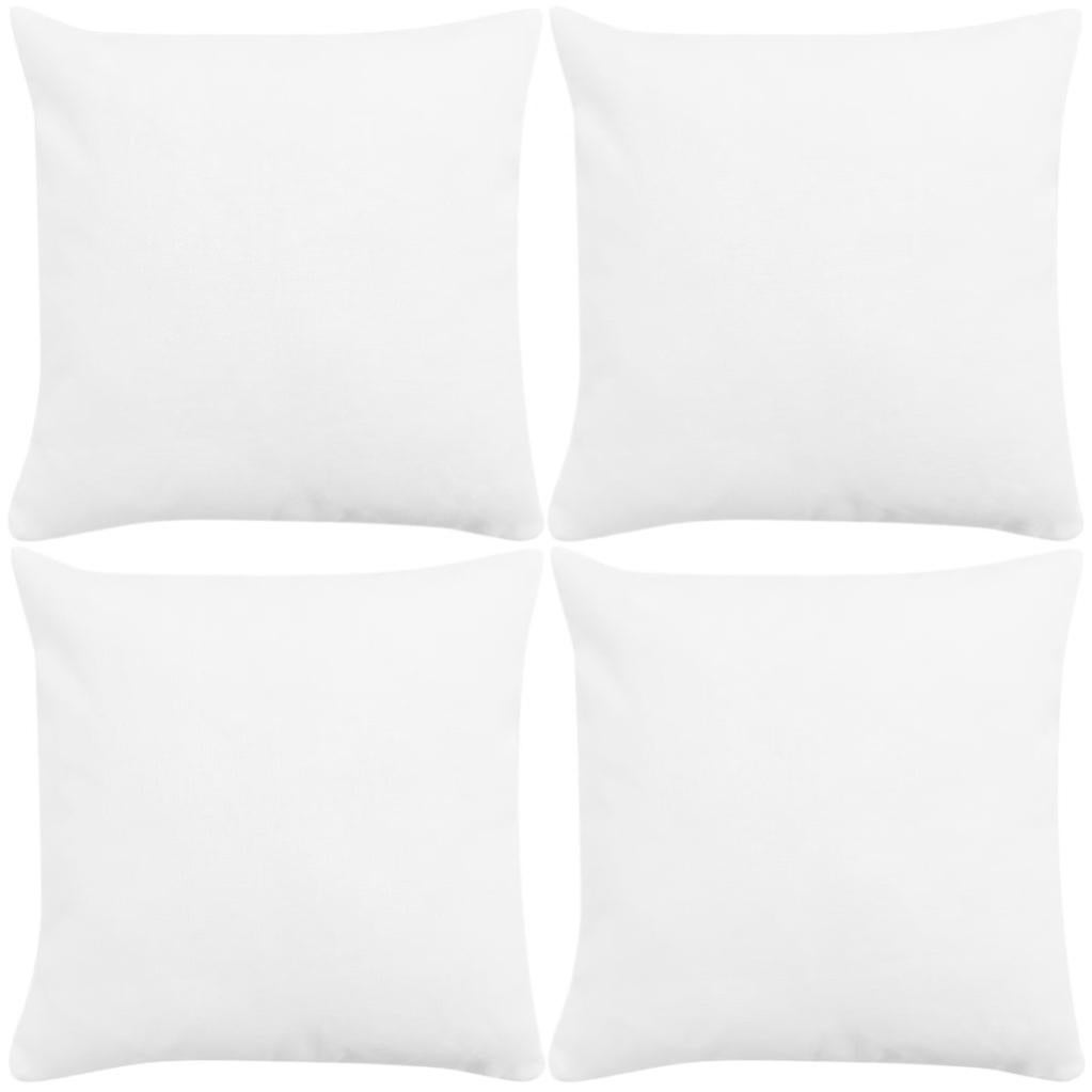 Set di 4 Federe Cuscini Divano Rosa 40x40cm