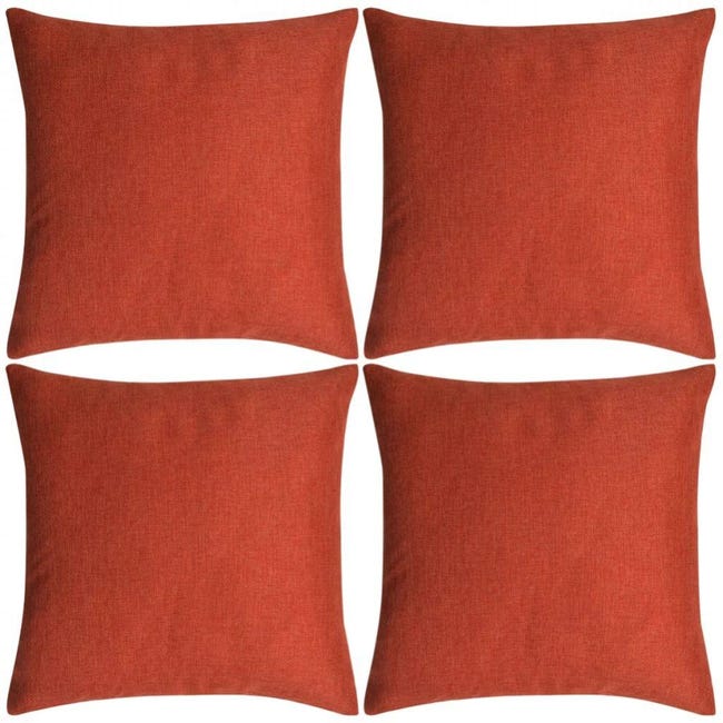 VidaXL Set Federe 4 pz in Cotone Rosse 80 x 80 cm | Leroy Merlin VidaXL Set Federe 4 pz in Cotone Rosse 80 x 80 cm | Leroy Merlin