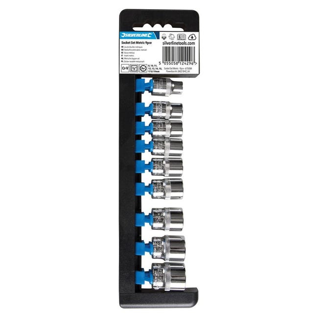 Silverline 251678 Set Di 12 Frese In Metallo Duro Con Codolo Da 8 Mm
