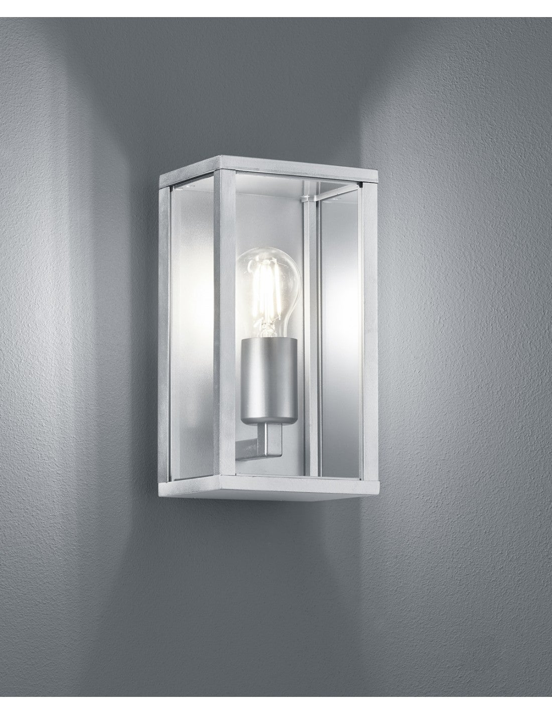 Aplique 1xe27 garonne exterior ip44 zinc trio iluminación