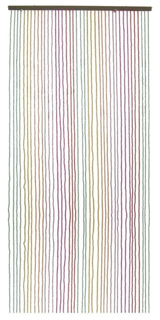 rideau de porte en perles de bois colore 90 x 200 cm aubry gaspard leroy merlin