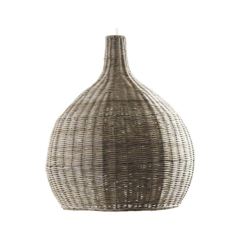 Paralume Rotondo In Carta E Bamb&ugrave; Snner - Diametro 30 Cm, 60 W, Bianco