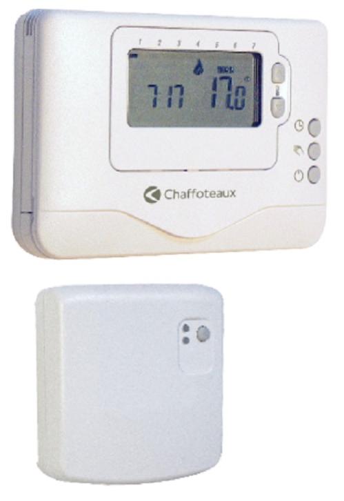 Termostato de ambiente programable sin cable por seco Easy Control Chaffoteaux Compatible con todas | Leroy Merlin