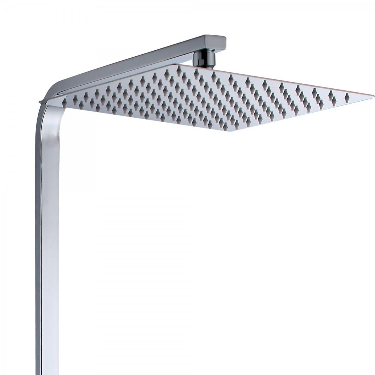 GRIFEMA Colonna Doccia Colonna Doccia Acciaio Inox Senza Miscelatore Fori Muro Regolabili Asta - 6
