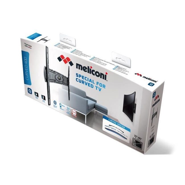 Meliconi Kit 400S + Cable management - Support mural TV - Garantie