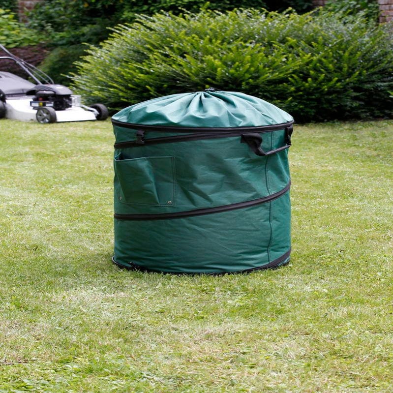 Mgc24 Sacco Per Rifiuti Da Giardino - 272 Litri - In PP Antistrappo Con Anelli Di Stabilizzazione