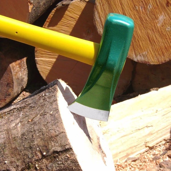 Brixo Ascia spaccalegna mazza in acciaio 2.5kg per taglio legna accetta