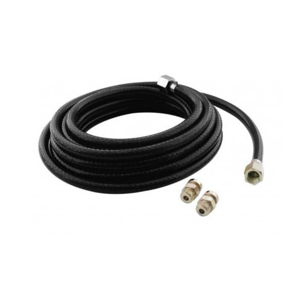 Mecafer 126006 – Tuyau Translucide Tressé 6x11 Avec Sortie Baïonnette + Coupleur – 7,5 Mètres – Pression Max 10 Bars