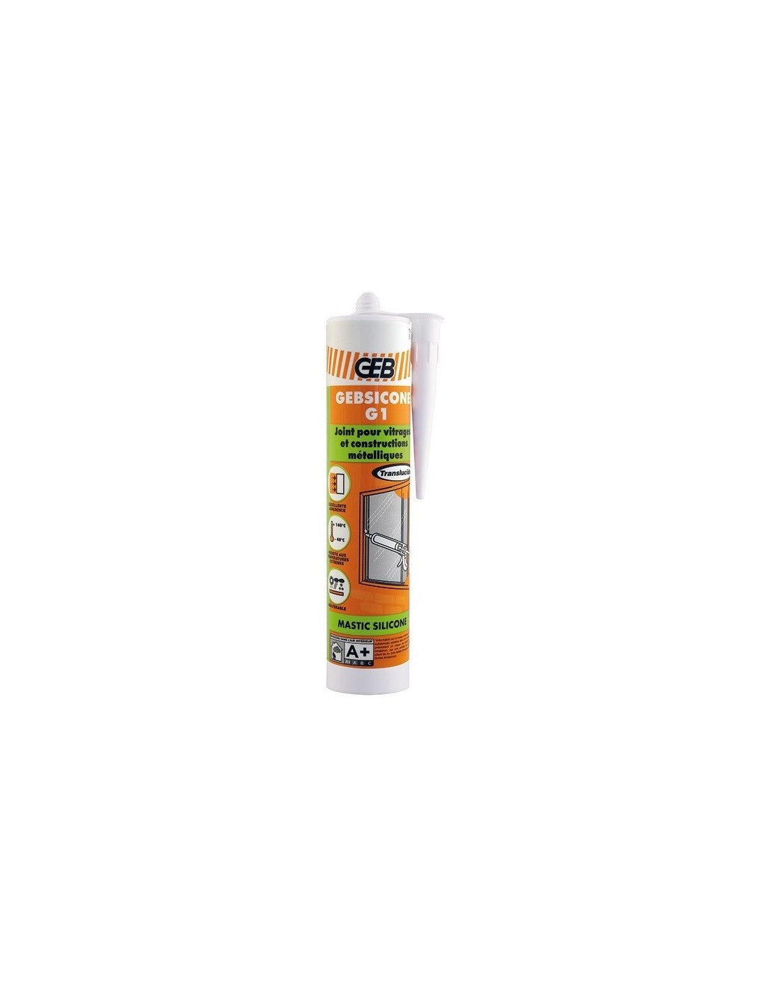 891251 Gebsicone G1 Mastic Pour Vitres Translucide Cartouche 310ml ...